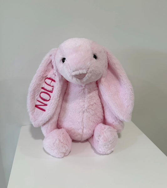 Embroidered Plush Bunny
