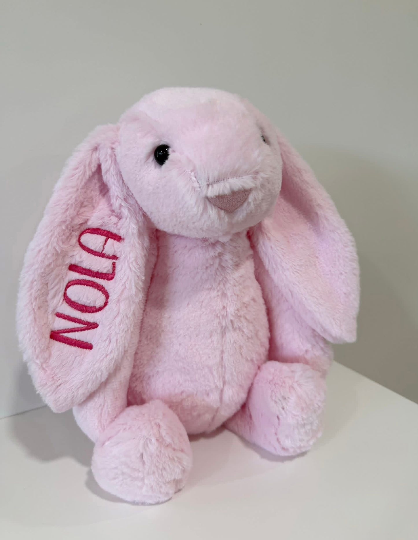 Embroidered Plush Bunny