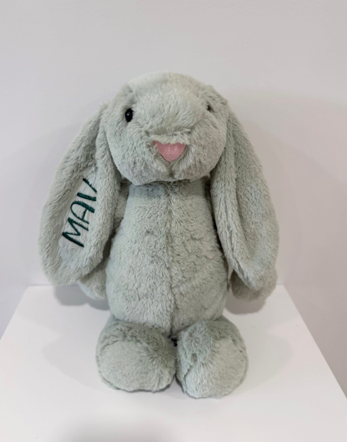 Embroidered Plush Bunny