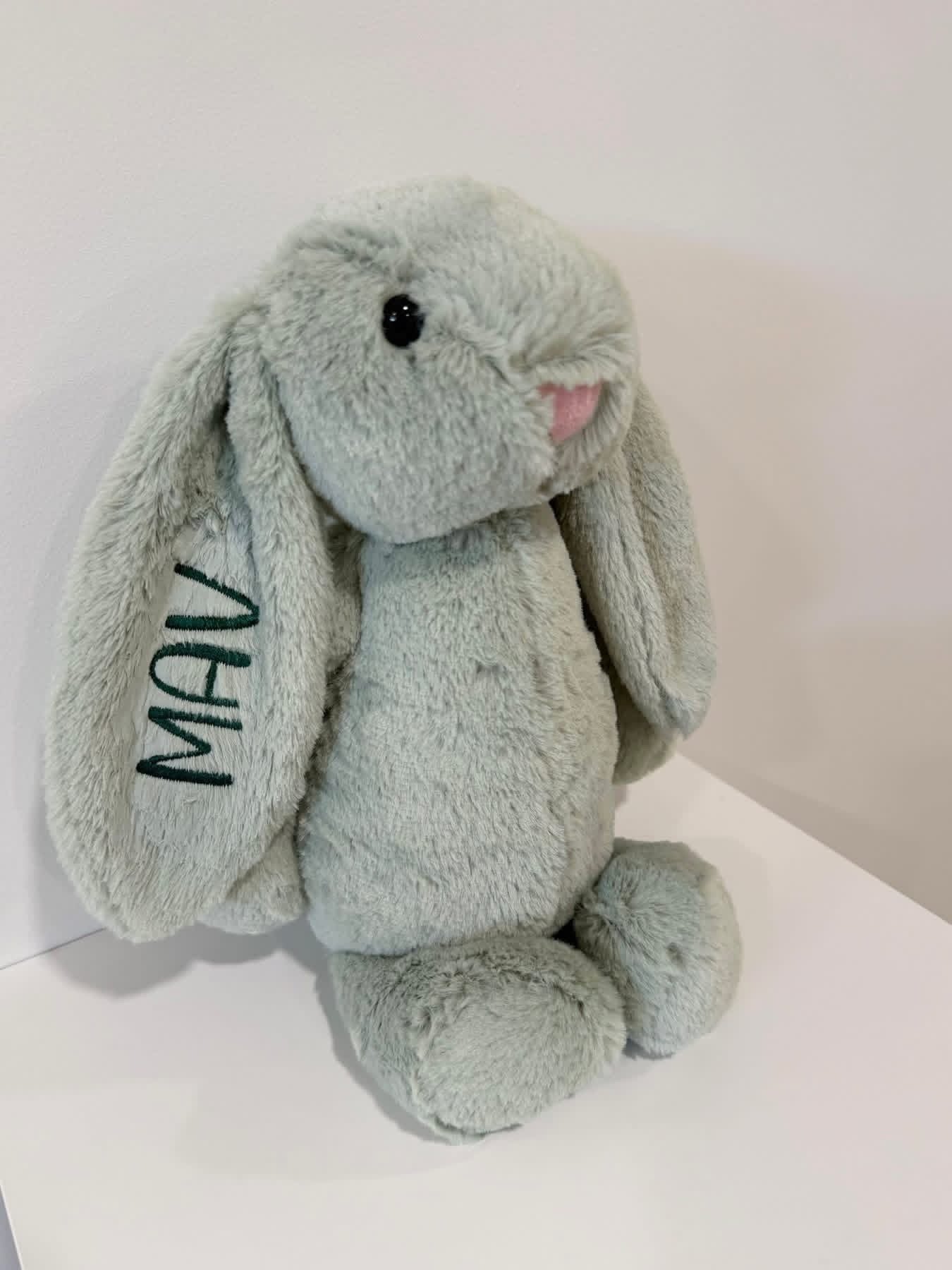 Embroidered Plush Bunny
