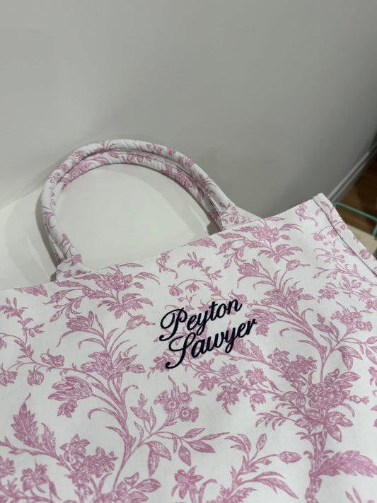 Embroidered Tote Bag