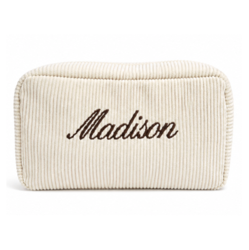 Embroidered Name Pouch