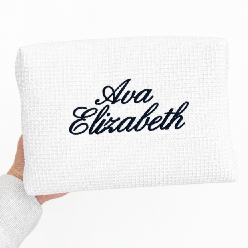 Embroidered Makeup Bag
