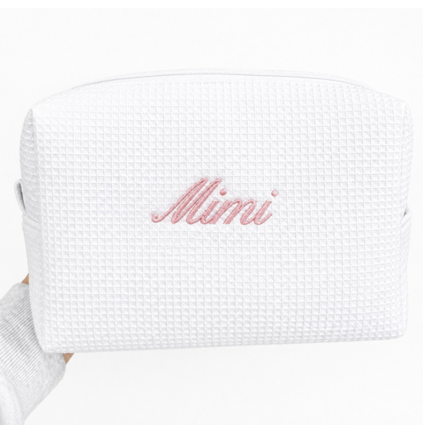 Embroidered Makeup Bag