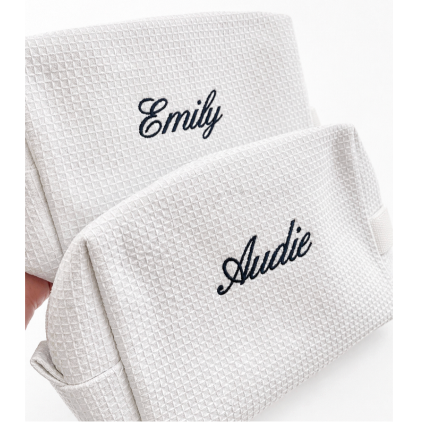 Embroidered Makeup Bag